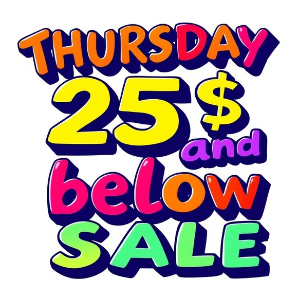 Thursday show sale everything 25$ & below - Picture 1 of 1